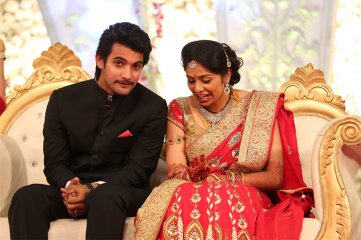 Hero Aadi Wedding Reception Photos